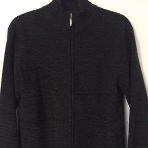 Men’s  Zip up Sweater acrylic-wool